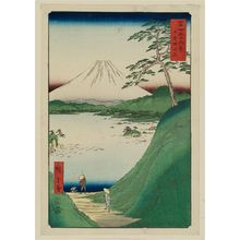 Utagawa Hiroshige: Misaka Pass in Kai Province (Kai Misaka-goe), from the series Thirty-six Views of Mount Fuji (Fuji sanjûrokkei) - Museum of Fine Arts