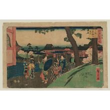 Utagawa Hiroshige: Precincts of the Tôeizan Temple at Ueno (Ueno Tôeizan keidai), from the series Famous Places in Edo (Edo meisho) - Museum of Fine Arts