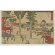 歌川広重: Kanda Myôjin Shrine (Kanda Myôjin), from the series Famous Places in Edo (Edo meisho) - ボストン美術館