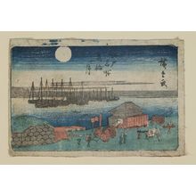 歌川広重: Moon at Takanawa (Takanawa no tsuki), from the series Famous Places in Edo (Edo meisho) - ボストン美術館