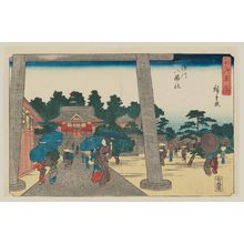 Utagawa Hiroshige: Hachiman Shrine at Fukagawa (Fukagawa Hachiman no yashiro), from the series Famous Places in Edo (Edo meisho) - Museum of Fine Arts