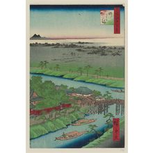 Utagawa Hiroshige: Yanagishima (Yanagishima), from the series One Hundred Famous Views of Edo (Meisho Edo hyakkei) - Museum of Fine Arts
