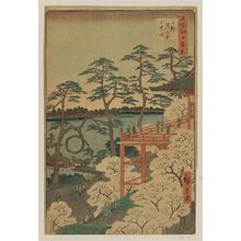 Utagawa Hiroshige: Kiyomizu Hall and Shinobazu Pond at Ueno (Ueno Kiyomizudô Shinobazu no ike), from the series One Hundred Famous Views of Edo (Meisho Edo hyakkei) - Museum of Fine Arts