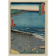 Utagawa Hiroshige: Kazusa Province: Yasashi Bay, Common Name: Kujûkuri (Kazusa, Yasashika ura, tôrina Kujûkuri), from the series Famous Places in the Sixty-odd Provinces [of Japan] ([Dai Nihon] Rokujûyoshû meisho zue) - Museum of Fine Arts