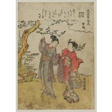 Isoda Koryusai: Umegae, from the series Genji in Fashionable Modern Guise (Fûryû yatsushi Genji) - Museum of Fine Arts