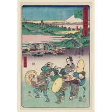 Utagawa Hiroshige: Totsuka: Women Soliciting Customers for an Inn, from the series Pictorial Guide to the Fifty-three Stations of the Tôkaidô: Customs of the Road (Tôkaidô gojûsan tsugi saiken zue, dôchû fûzoku) - Museum of Fine Arts