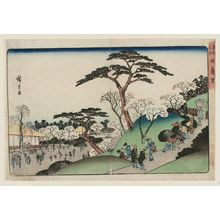 Utagawa Hiroshige: Nippori, from the series Famous Places in the Eastern Capital (Tôto meisho) - Museum of Fine Arts