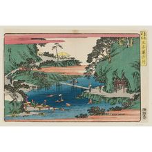 歌川広重: Waterfall River at Ôji (Ôji Takinogawa), from the series Famous Places in the Eastern Capital (Tôto meisho) - ボストン美術館