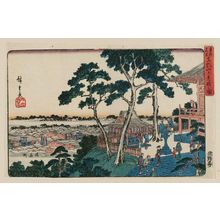 Utagawa Hiroshige: Splendid View from the Top of Matsuchiyama (Matsuchiyama ue mibarashi no zu), from the series Famous Places in the Eastern Capital (Tôto meisho) - Museum of Fine Arts