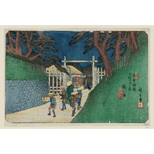 Utagawa Hiroshige: No. 38, Fukushima, from the series The Sixty-nine Stations of the Kisokaidô Road (Kisokaidô rokujûkyû tsugi no uchi) - Museum of Fine Arts