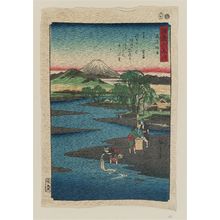 歌川広重: The Chôfu Jewel River in Musashi Province (Musashi Chôfu no Tamagawa), from the series Six Jewel Rivers in Various Provinces (Shokoku Mu Tamagawa) - ボストン美術館