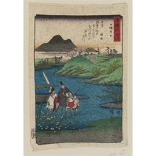 Utagawa Hiroshige: The Ide Jewel River in Yamashiro Province (Yamashiro Ide), from the series Six Jewel Rivers in Various Provinces (Shokoku Mu Tamagawa) - Museum of Fine Arts