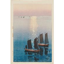 吉田博: Glittering Sea (Hikaru umi), from the series Inland Sea (Seto naikai shû) - ボストン美術館