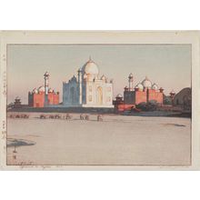 Japanese Print "Approach to Agra, No. 3 (Agura kôgai, dai san)" by Yoshida Hiroshi, 吉田博 (Yoshida Hiroshi)