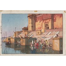 Yoshida Hiroshi: Ghat in Benares (Benaresu no gatto) - Museum of Fine Arts