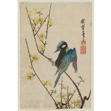 Utagawa Hiroshige: Bird on Flowering Branch - Museum of Fine Arts