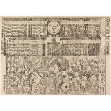 Torii Kiyonaga: Kabuki theater program (tsuji banzuke) - Museum of Fine Arts