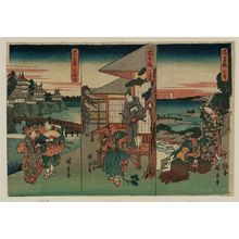 Utagawa Hiroshige: Act I (Daijo), Act II (Nidanme), and Act III (Sandanme), from the series The Storehouse of Loyal Retainers (Chûshingura) - Museum of Fine Arts