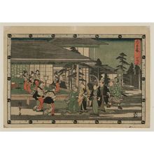 Utagawa Hiroshige: Act VII (Shichidanme), from the series The Storehouse of Loyal Retainers (Chûshingura) - Museum of Fine Arts
