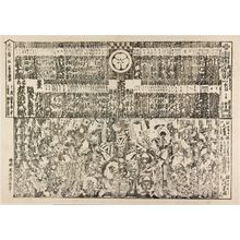 Torii Kiyonaga: Kabuki theater program (tsuji banzuke) - Museum of Fine Arts