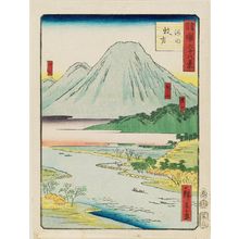 二歌川広重: Kawachi Province: Hirakata (Kawachi, Hirakata), from the series Famous Places in the Sixty-odd Provinces [of Japan] ([Dai Nihon] Rokujûyoshû meisho zue) - ボストン美術館