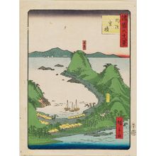 二歌川広重: No. 50, Murozumi in Suô Province (Suô Murozumi), from the series Sixty-eight Views of the Various Provinces (Shokoku rokujû-hakkei) - ボストン美術館