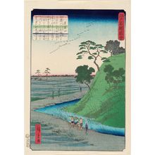 二歌川広重: Dôkan Hill (Dôkan-yama), from the series Views of Famous Places in Edo (Edo meishô zue) - ボストン美術館