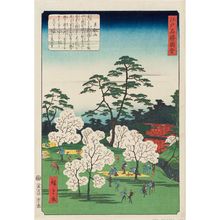 二歌川広重: Tôeizan, from the series Views of Famous Places in Edo (Edo meishô zue) - ボストン美術館