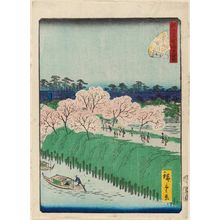 二歌川広重: No. 17, Sumida River (Sumidagawa), from the series Forty-Eight Famous Views of Edo (Edo meisho yonjûhakkei) - ボストン美術館