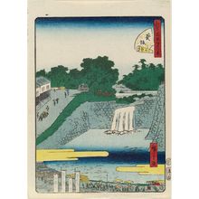 二歌川広重: No. 41, Aoizaka, from the series Forty-Eight Famous Views of Edo (Edo meisho yonjûhakkei) - ボストン美術館