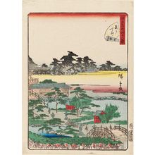 二歌川広重: No. 25, Kameido Tenjin Shrine (Kameido Tenjin), from the series Forty-Eight Famous Views of Edo (Edo meisho yonjûhakkei) - ボストン美術館