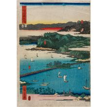 Utagawa Hiroshige: Eight Views of Omi: Miidera, Ishiyama, Seta, from the series Three Famous Scenic Spots in Japan (Honcho sankei no uchi) - Museum of Fine Arts