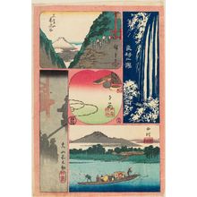 Utagawa Hiroshige: one sheet from the series Cutout Pictures of the Road to Ôyama (Ôyama dôchû harimaze zue) - Museum of Fine Arts
