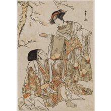 Katsukawa Shunsho: Actors Iwai Hanshiro V as Asagao and Nakamura Nakazo as Eji no Tsuruhei - Museum of Fine Arts