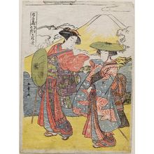 Katsukawa Shunsho: Act VIII, the Journey (Hachidanme michiyuki), from the series The Storehouse of Loyal Retainers in Eleven Sheets (Chûshingura jûichimai tsuzuki) - Museum of Fine Arts
