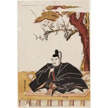 勝川春章: Portrait of Tenjin (Sugawara Michizane) - ボストン美術館