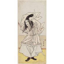 勝川春章: Actor Ichikawa Danjûrô as Tomomori - ボストン美術館