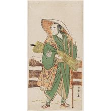 Japanese Print "Actor Ichikawa Monnosuke II as Chobei, a sooth-sayer" by Katsukawa Shunsho, 勝川春章 (Katsukawa Shunshô)