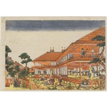 Utagawa Toyoharu: Act VII (Shichidanme), from the series Perspective Pictures of the Storehouse of Loyal Retainers (Uki-e Kanadehon Chûshingura) - Museum of Fine Arts