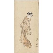 Utagawa Toyoharu: Standing Beauty - Museum of Fine Arts