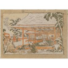 Utagawa Toyoharu: Saimyoji, Towa Keiseki, 3 (Chinese and Japanese Pictures, No. 3) - Museum of Fine Arts