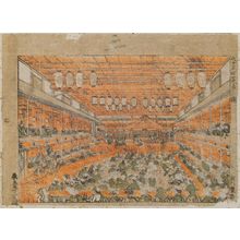 Utagawa Toyoharu: Shibai no zu (Picture of a Theatre), Hakkaseki, 4 - Museum of Fine Arts