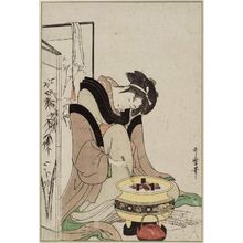 喜多川歌麿: Naniwaya Okita (second edition, without rebus title) - ボストン美術館