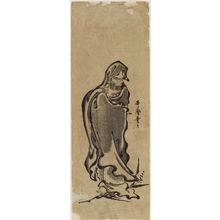 Kitagawa Utamaro: Daruma on Bamboo Reed - Museum of Fine Arts