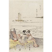 Kitagawa Utamaro: Autumn Moon at Takanawa (Takanawa no shûgetsu), from the series Eight Views of Edo (Edo hakkei) - Museum of Fine Arts