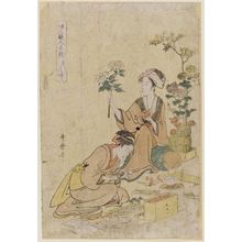 Kitagawa Utamaro: Makers of Artificial Flowers (Tsukuribana-shi), from the series Selected Types of Female Artisans (Fujin shokunin bunrui) - Museum of Fine Arts