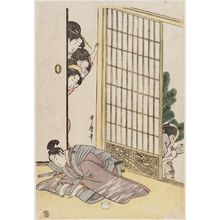 Kitagawa Utamaro: Young Man Making New Year Greetings - Museum of Fine Arts