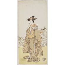 Katsukawa Shunko: Actor in role of woman by stream - Museum of Fine Arts