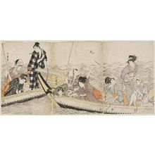 Kitagawa Utamaro: Boats with Fishing Parties - Museum of Fine Arts