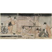 Kitagawa Utamaro: Fishing with a Scoop Net - Museum of Fine Arts